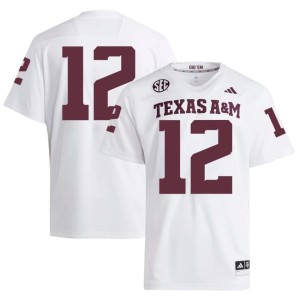 Texas A&M College Football White Men 12th Man #12 2026 Jerseys 787433-165