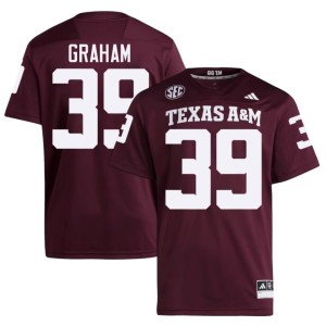 Texas A&M #39 Men College Football Adam Graham Maroon Game Jersey 703272-536
