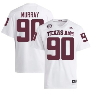 A&M #90 College Football Asher Murray White Men's Alumni Jersey 174660-387