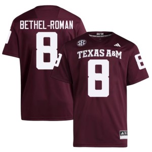 Texas A&M College Football #8 Men's Ashton Bethel-Roman 2026 Maroon Jerseys 950122-732