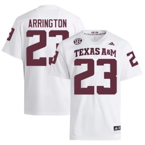 A&M College Football White #23 Men's Brandon Arrington Game Jerseys 133913-643