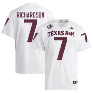 Texas Aggies Bucky Richardson Alumni #7 College Football Men White Jersey 591052-336