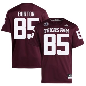 Texas A&M University #85 Chase Burton Men's Embroidery College Football Maroon Jersey 900225-272