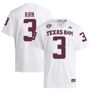 Texas A&M Aggies White #3 2026-27 College Football Men's Christian Kirk Jersey 613218-877