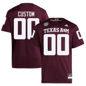 Aggies College Football Custom #00 Men Maroon 2026 Jersey 516276-571