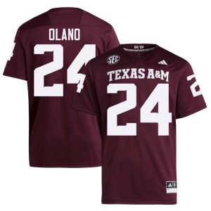 Aggies College Football David Olano 2026 Men's Maroon #24 Jerseys 969674-153