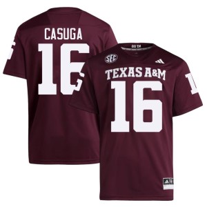 12th Man Helaman Casuga Maroon 2026 #16 Mens College Football Jersey 251723-256