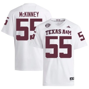 12th Man #55 2026 College Football Hunter McKinney Mens White Jerseys 927465-626