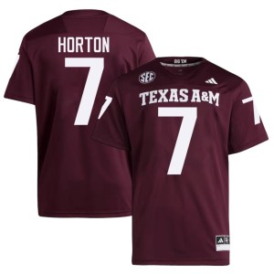 Texas A&M University College Football Maroon Men's Player Isaiah Horton #7 Jerseys 685763-542