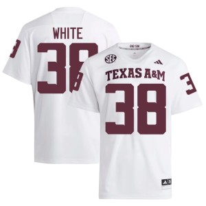 Texas Replica White #38 Jared White Men College Football Jerseys 891900-129