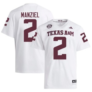 Texas A&M Men Stitched White Johnny Manziel #2 College Football Jerseys 253244-893