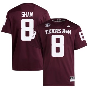 Texas Aggies Maroon University #8 Mens College Football Jordan Shaw Jerseys 301234-484