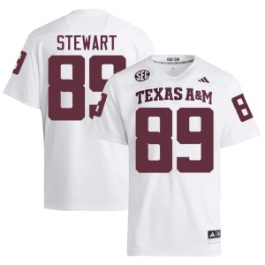 12th Man College Football Kade Stewart #89 Player Mens White Jersey 109637-567