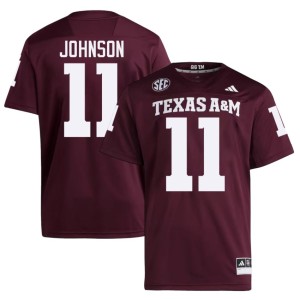 Texas A&M 2026 Men #11 Kelshaun Johnson Maroon College Football Jerseys 636074-186