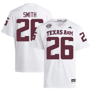 12th Man Mens Limited #26 College Football Kevin Smith White Jersey 938948-988