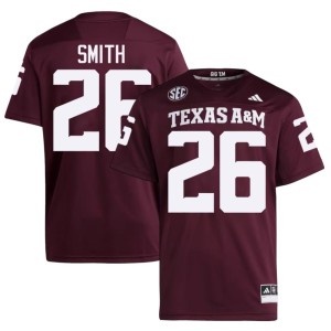 A&M College Football NCAA Maroon Men's #26 Kevin Smith Jersey 565225-530