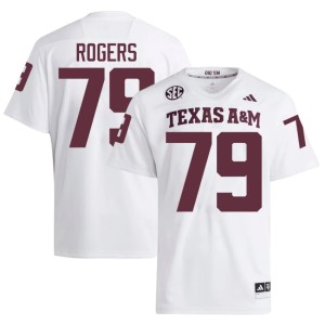 Texas Aggies Game Lamont Rogers Mens White #79 College Football Jersey 873492-976