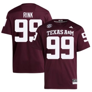 Aggies Game College Football Maroon Landon Rink #99 Mens Jerseys 129590-115
