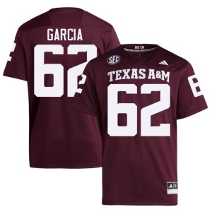 Texas A&M Aggies Alumni Mens Marcus Garcia College Football Maroon #62 Jersey 875630-328