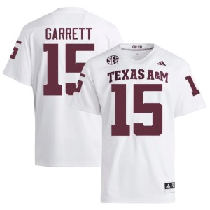 TAMU College Football University Myles Garrett Men's #15 White Jersey 551813-924