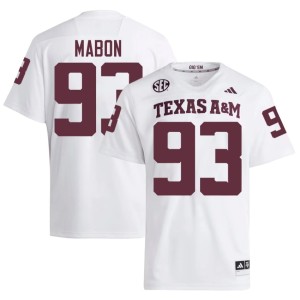 Texas Alumni White College Football #93 Mens Nathan Mabon Jersey 218467-224
