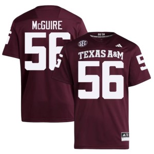A&M #56 Nelson McGuire Maroon College Football 2026-27 Men Jerseys 134207-680