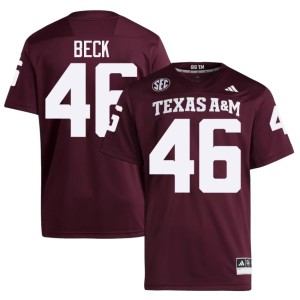 Texas A&M Qui Beck College Football #46 Maroon NCAA Men Jerseys 164827-306