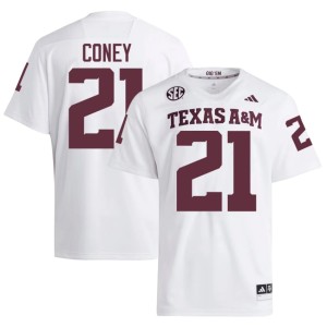 A&M Men's #21 2026-27 College Football White Ray Coney Jersey 796172-966