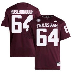 TAMU Maroon NCAA College Football Sam Roseborough #64 Men Jersey 501778-321