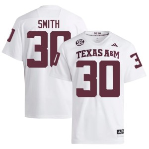 Texas A&M TJ Smith White Alumni Men's College Football #30 Jerseys 152726-937