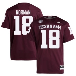 Texas Aggies Maroon Replica Mens #18 College Football TK Norman Jerseys 658550-587