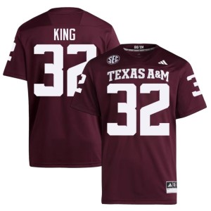 Texas Aggies College Football University #32 Tank King Men Maroon Jersey 482103-552