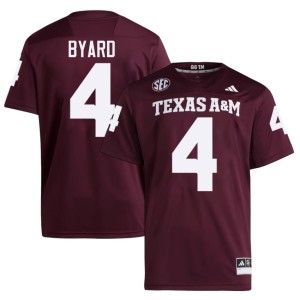 TAMU Tawfiq Byard 2026 #4 Mens College Football Maroon Jerseys 932845-241