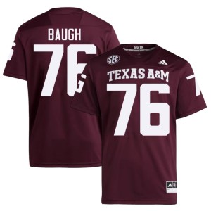 Texas A&M Player College Football #76 Trovon Baugh Men Maroon Jersey 636689-199