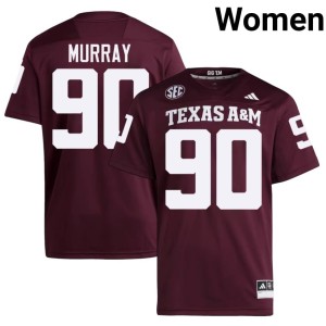 Texas A&M Aggies Player College Football Asher Murray #90 Maroon Women's Jersey 643990-267
