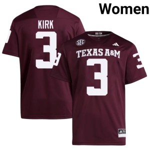 TAMU Player Maroon Women's College Football Christian Kirk #3 Jerseys 596877-832