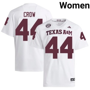Texas A&M Aggies John David Crow White Women College Football #44 High School Jerseys 258866-586