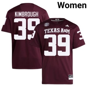 TAMU Alumni Women Maroon #39 John Kimbrough College Football Jersey 584628-162