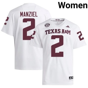 Texas A&M Aggies Womens Player White Johnny Manziel College Football #2 Jerseys 976323-621