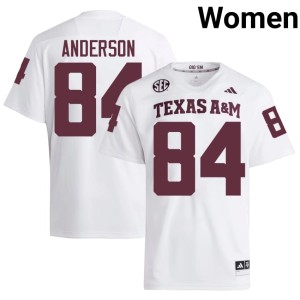 A&M College Football #84 Womens 2026 White Richie Anderson Jerseys 631284-726