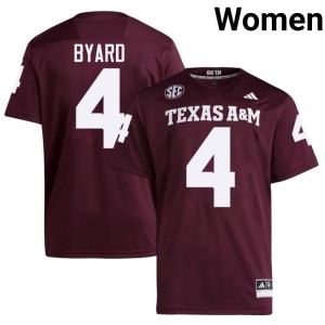 Texas Maroon Tawfiq Byard College Football #4 2026-27 Women Jerseys 115214-711