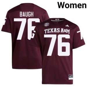 Texas A&M Maroon Womens #76 College Football 2026 Trovon Baugh Jersey 902067-573