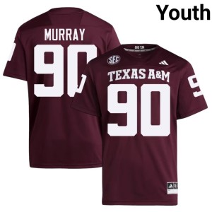 Texas A&M Maroon #90 University Youth College Football Asher Murray Jersey 872078-188
