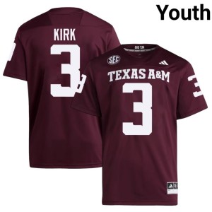 Aggies University #3 Maroon Christian Kirk Youth College Football Jerseys 669581-965