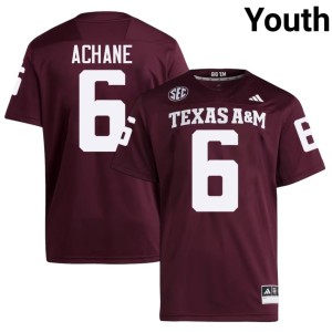 Texas A&M Aggies Maroon #6 De'Von Achane Youth College Football Limited Jerseys 158413-185