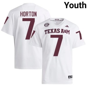 Texas Aggies #7 White Alumni College Football Isaiah Horton Youth Jersey 426892-691