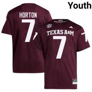 Texas Aggies Limited #7 Youth Maroon Isaiah Horton College Football Jersey 978501-165