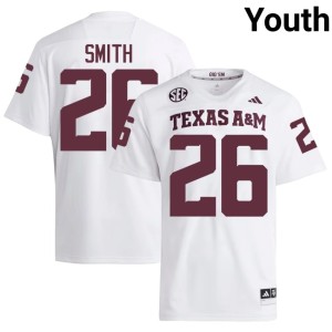 Texas Kevin Smith Youth White Official #26 College Football Jerseys 268397-152