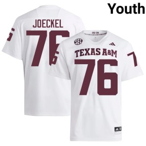 A&M College Football #76 Luke Joeckel Youth Game White Jerseys 937055-651