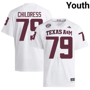 TAMU Youth College Football Ray Childress White Game #79 Jersey 320932-413